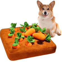 Plush Carrot Puzzle Toy for Dog Enrichment